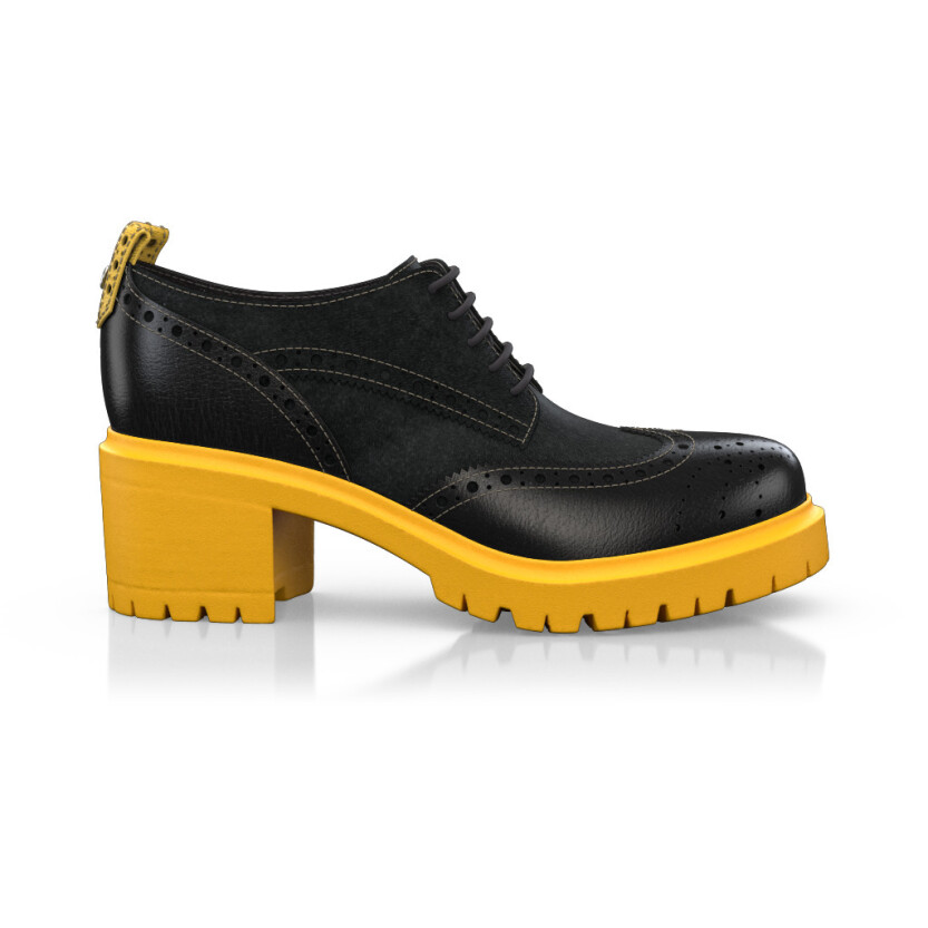 Blockabsatz Derby Schuhe 27602