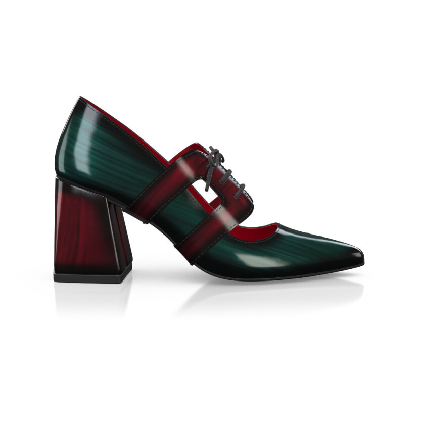 Luxuriöse Blockabsatz-Schuhe für Damen 49276