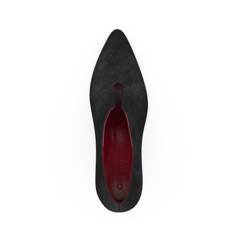 Block Heel Pointed Toe Schuhe 6504