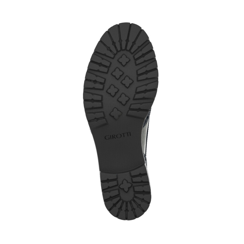 Blockabsatz Derby Schuhe 11054