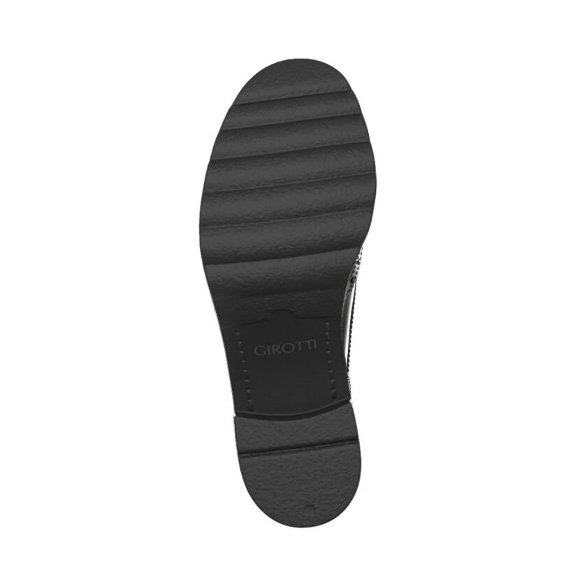 Blockabsatz Derby Schuhe 11075