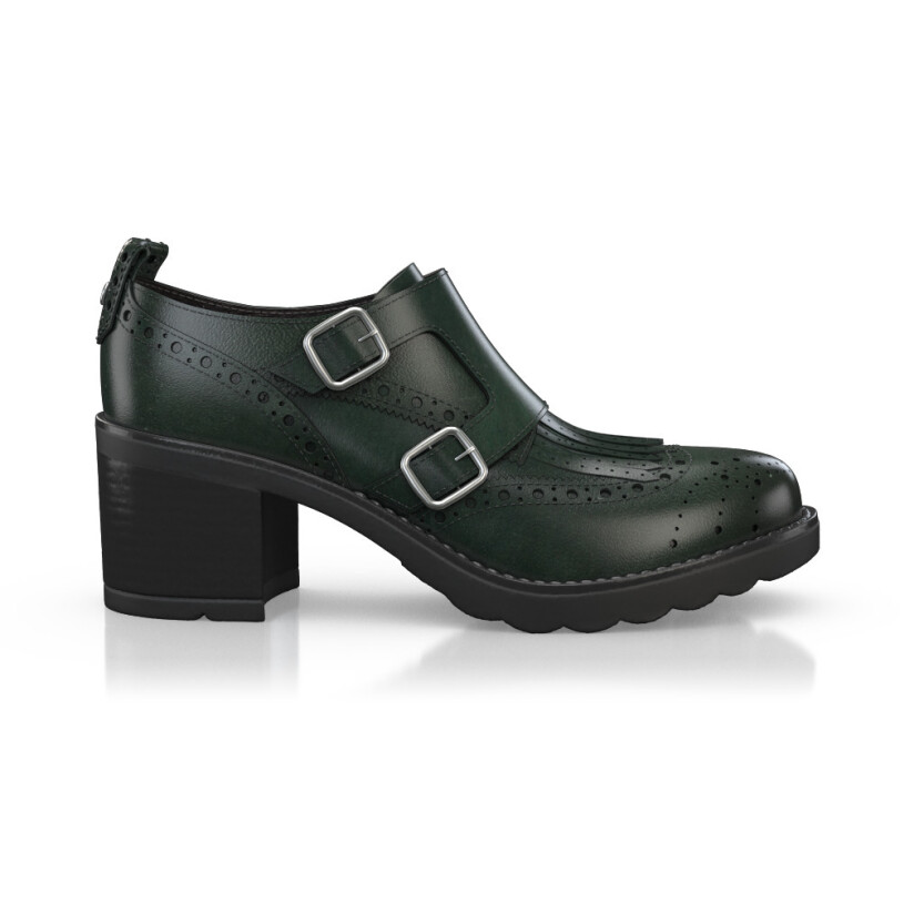 Blockabsatz Derby Schuhe 11075