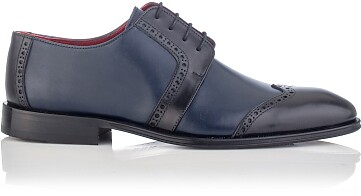 Derby-Schuhe für Herren Paolo Blau & Schwarz