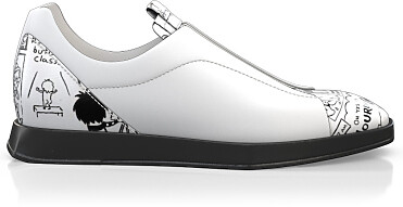 Flache Sneakers mit quadratischer Spitze für Damen 18556