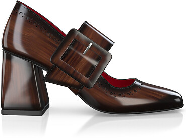 Luxuriöse Blockabsatz-Schuhe für Damen 40481