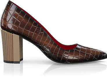 Luxuriöse Blockabsatz-Schuhe für Damen 44859
