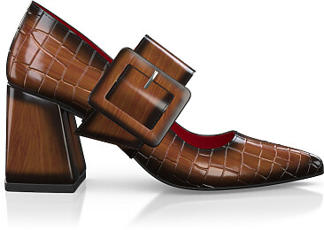 Luxuriöse Blockabsatz-Schuhe für Damen 44913