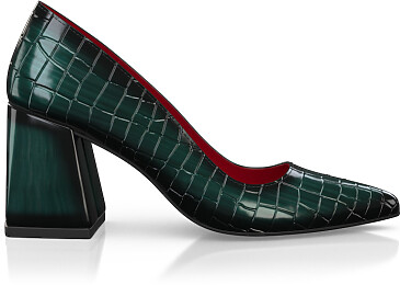 Luxuriöse Blockabsatz-Schuhe für Damen 45202